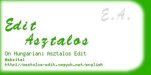 edit asztalos business card
